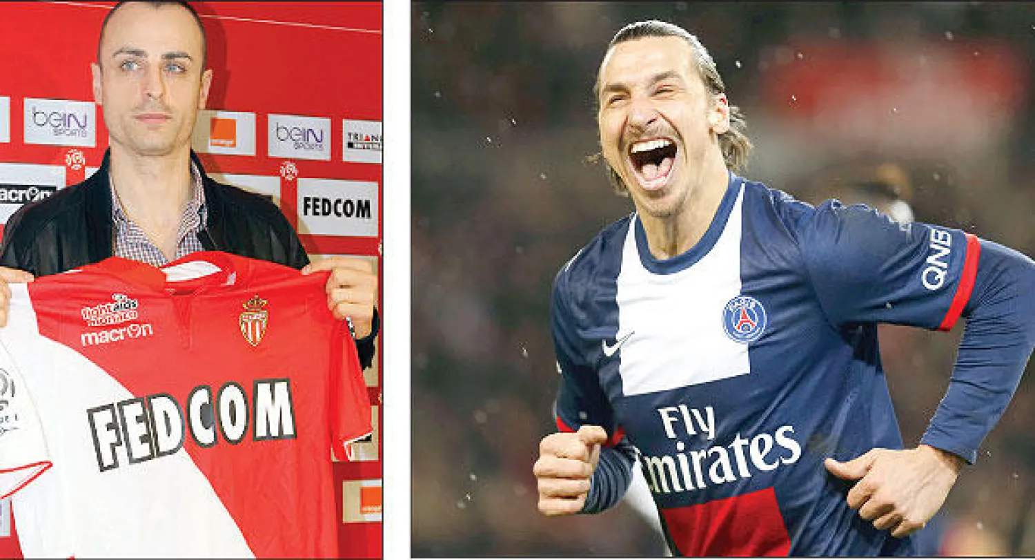 هداف الدوري الفرنسي إبراهيموفيتش (إ.ب.أ) - الإمارة عززت صفوفها بالمهاجم برباتوف (إ.ب.أ)