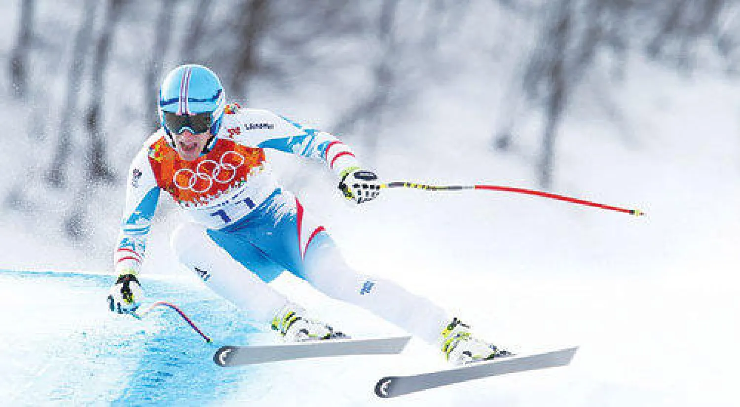 النمساوي ماير يتقدم سباق الانحدار ليحرز الذهبية (أ.ب)