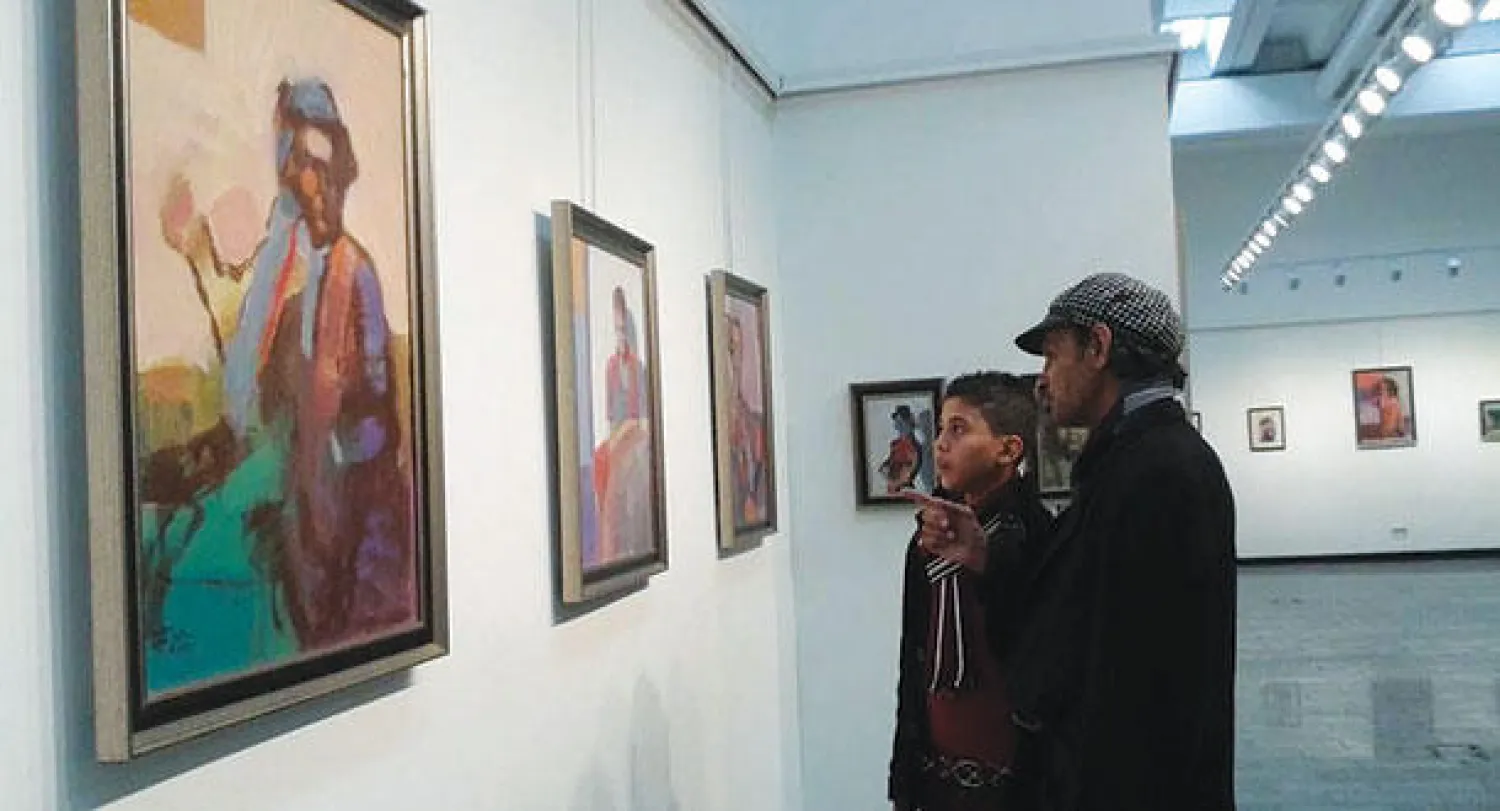 جانب من معرض الفنان محمد الطائي