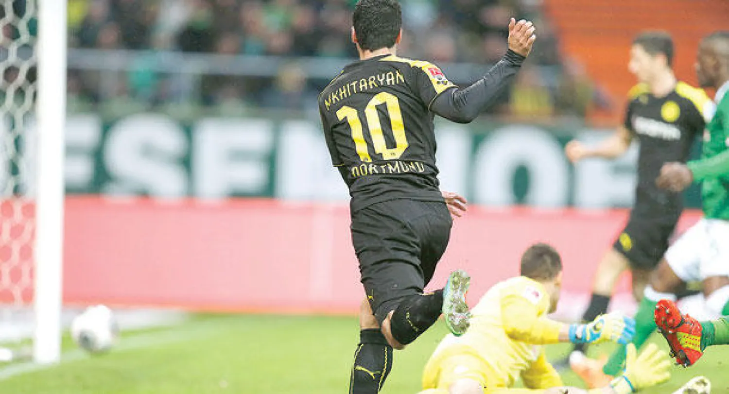 مهاجمو دورتموند أمطروا شباك بريمن بخماسية (أ.ب)