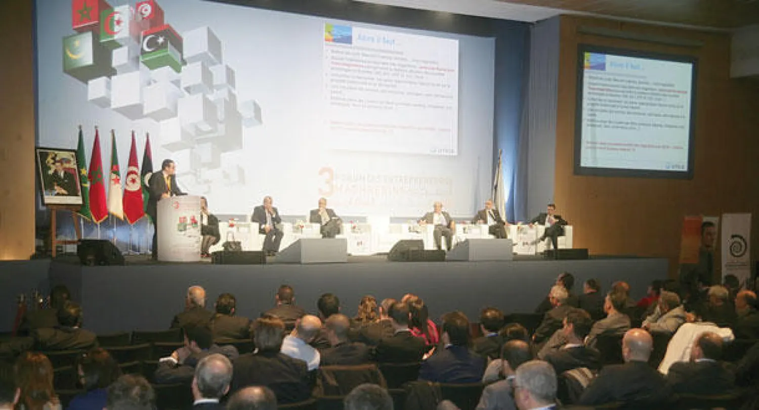 جانب من فعاليات المنتدى الثالث للمقاولين المغاربيين الذي اختتم أشغاله يوم أمس بمراكش (تصوير: عبد الرحمن المختاري)