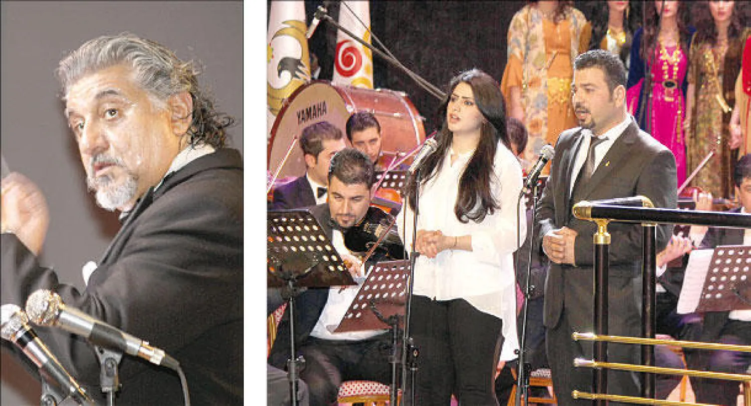 ألحان شرقية بنكهة أوبرالية - قائد الفرقة الموسيقية في المهرجان