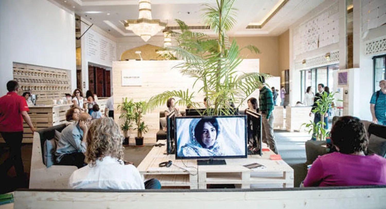 خلال إحدى جلسات العام الماضي في آرت دبي