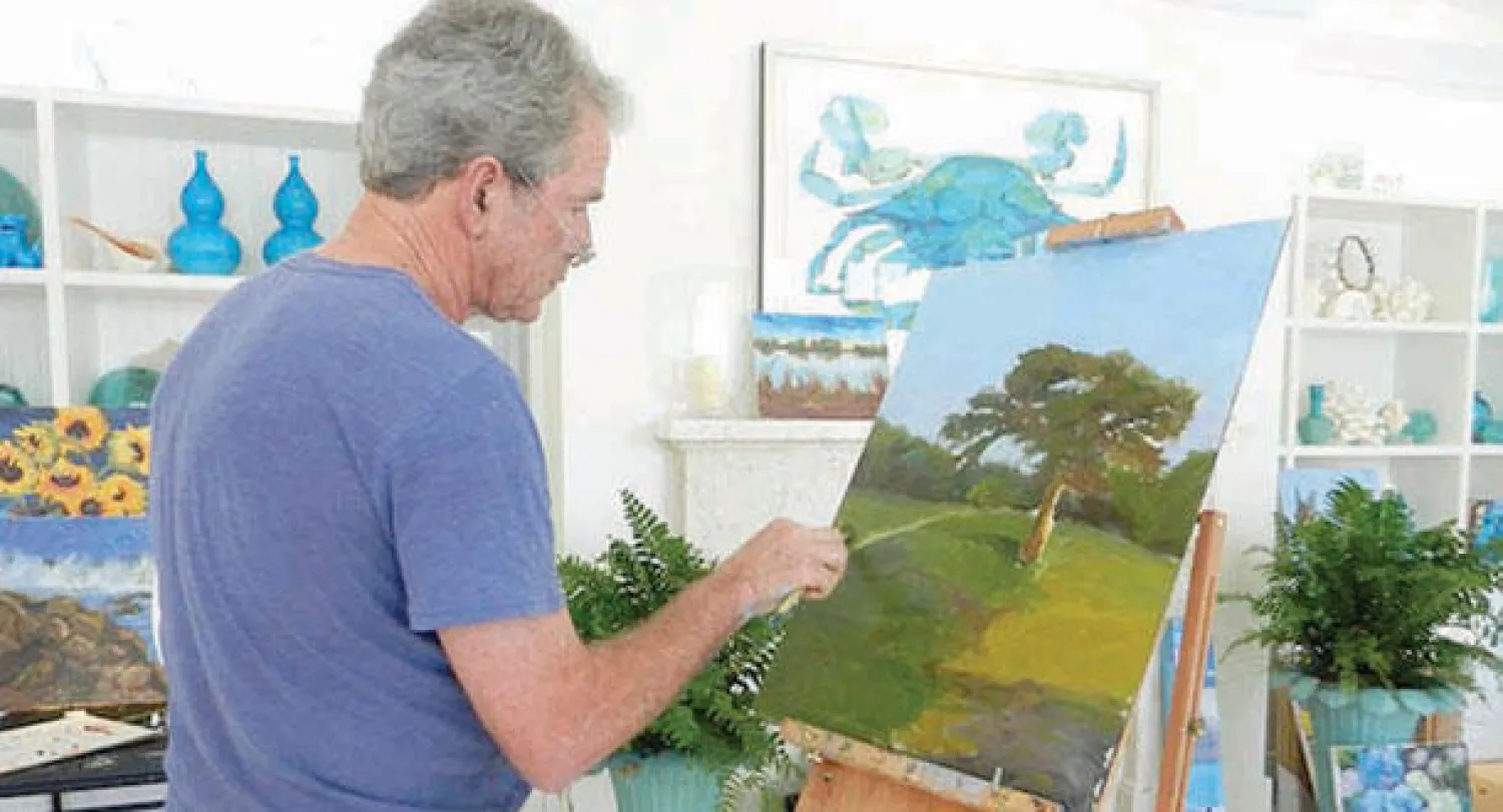 جورج بوش.. رساما