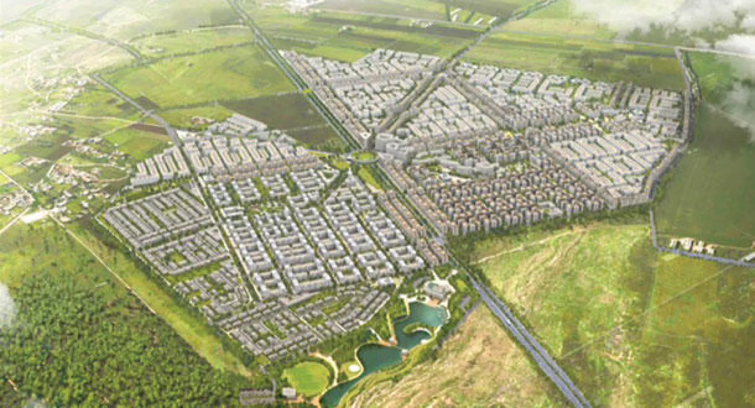 نموذج تخيلي لمشروع المدينة السكنية في الدار البيضاء