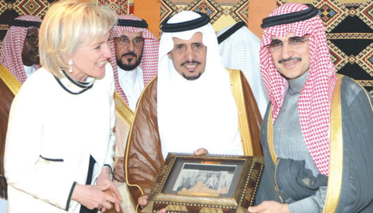 جانب من اللقاء السعودي - البلجيكي في الرياض أمس (تصوير: إقبال حسين)