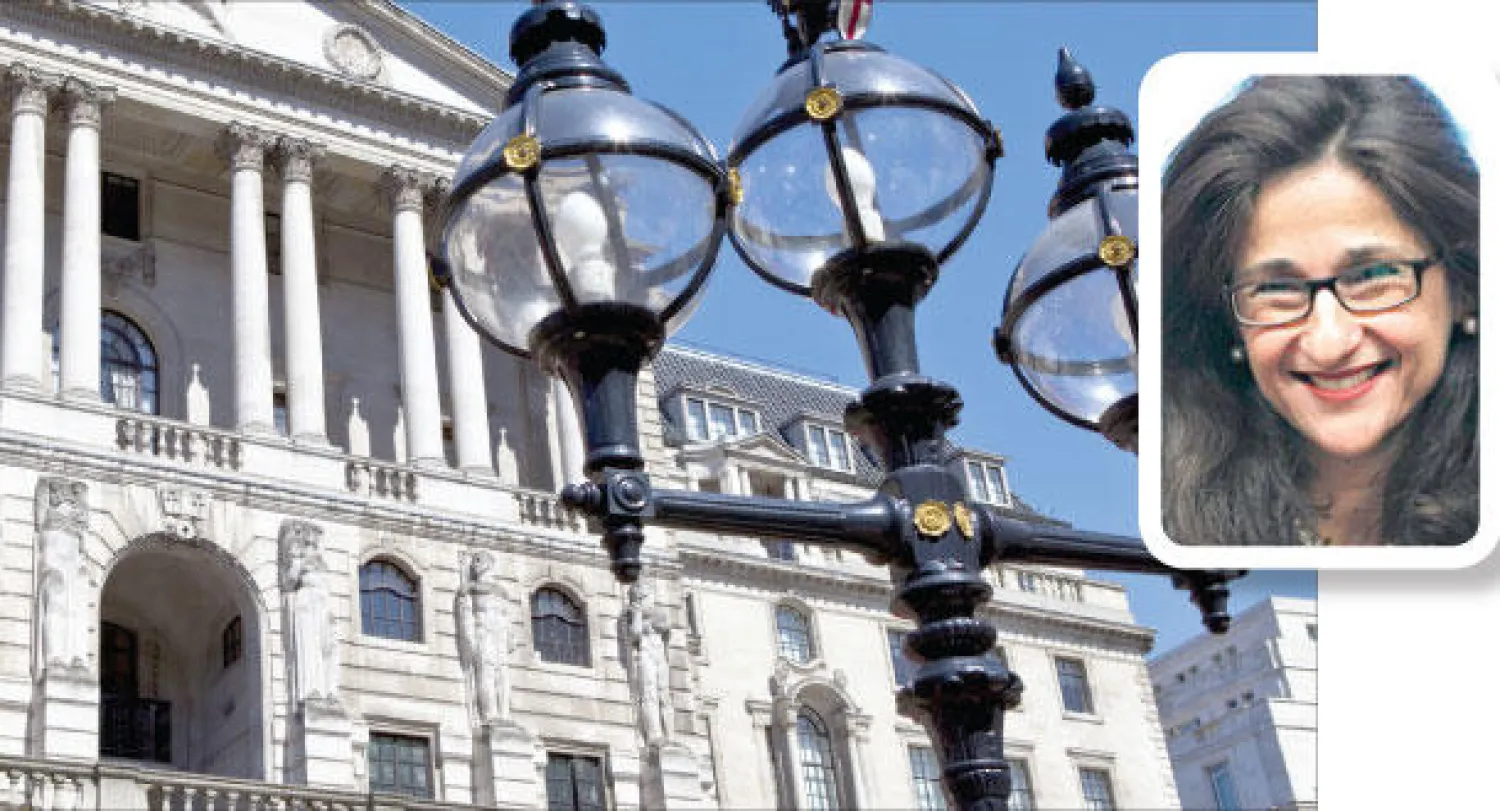 بنك انجلترا المركزي وفي الإطار نعمات شفيق