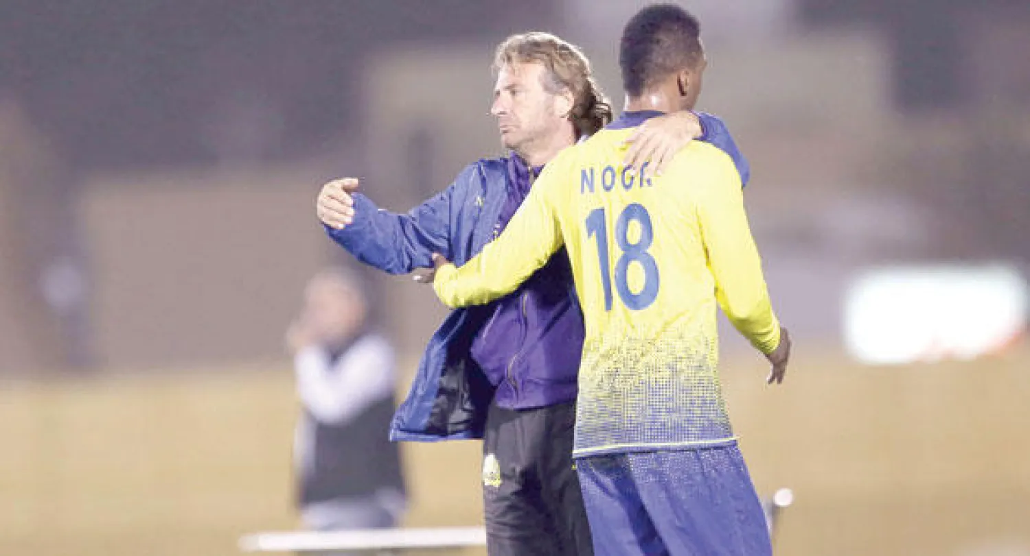 كارينيو ونور في إحدى مباريات النصر