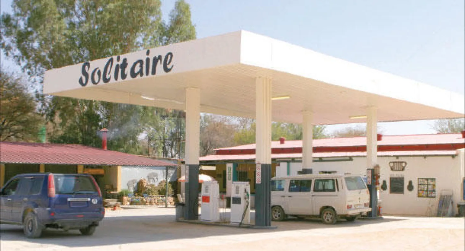 إحدى محطات الوقود في ناميبيا