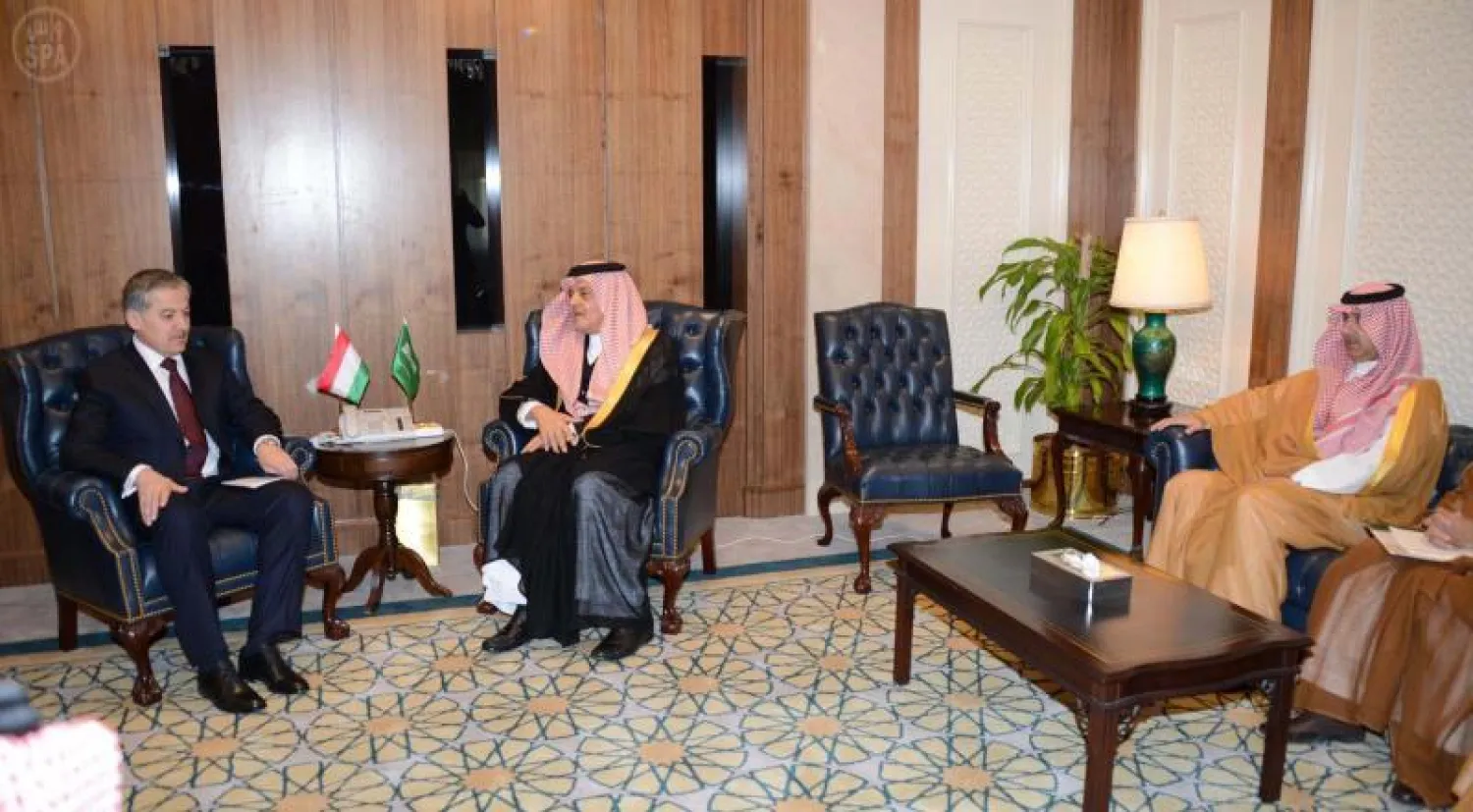 الأمير سعود الفيصل لدى استقباله وزير خارجية طاجيكستان (واس)