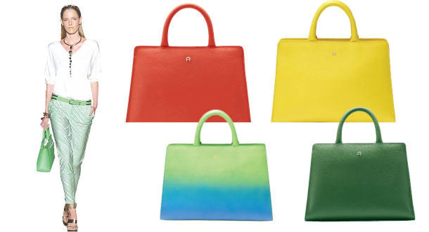 من عرض «إيغنر» لربيع وصيف 2014، حيث طغت التصاميم المستوحاة من أجواء السفر والرحلات