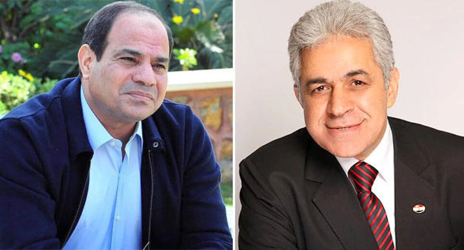 حمدين صباحي والمشير عبد الفتاح السيسي