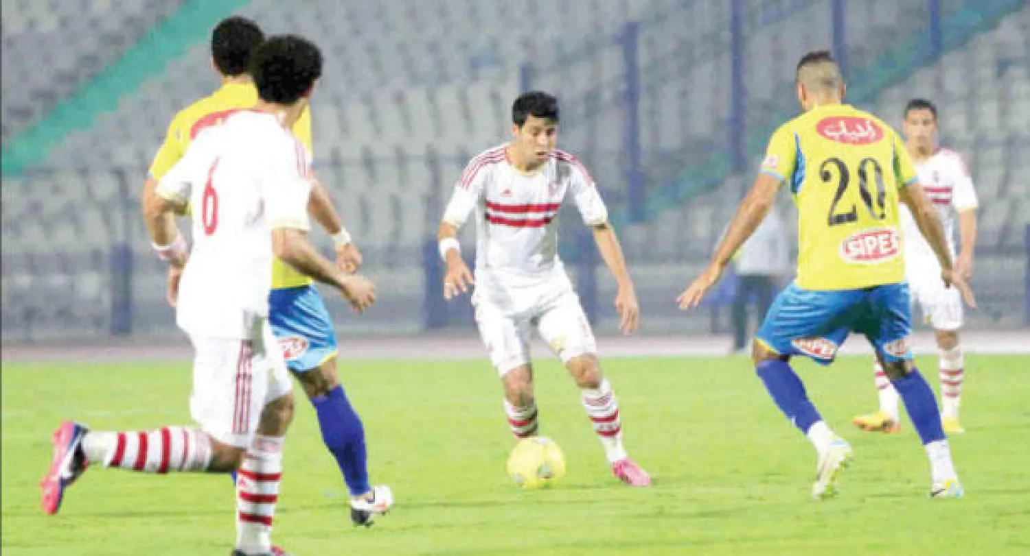 من مباراة سابقة للزمالك في الدوري المصري