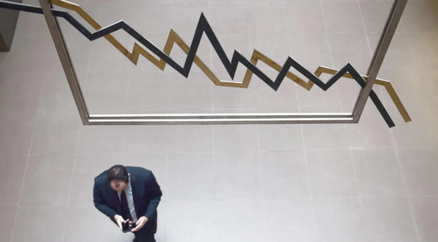 جانب من بورصة أثينا (أ.ف.ب)