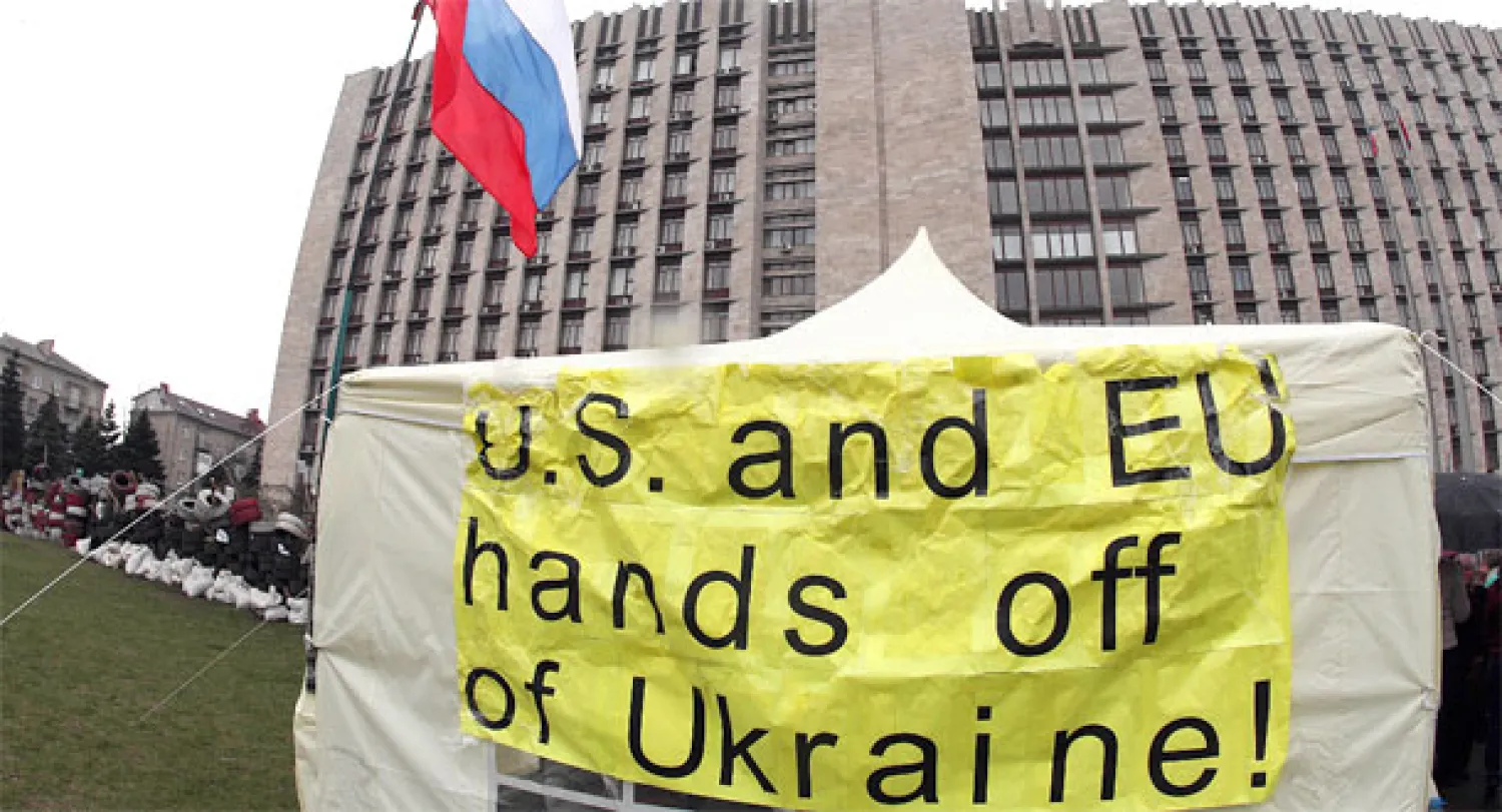 دعوات أميركية - روسية لحلول سلمية لأزمة الانفصاليين شرق أوكرانيا