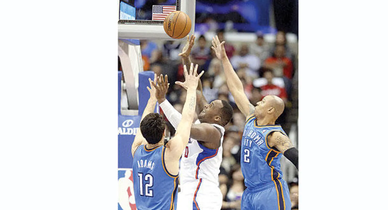 من آخر جولات دوري السلة الأميركي (إ.ب.أ)