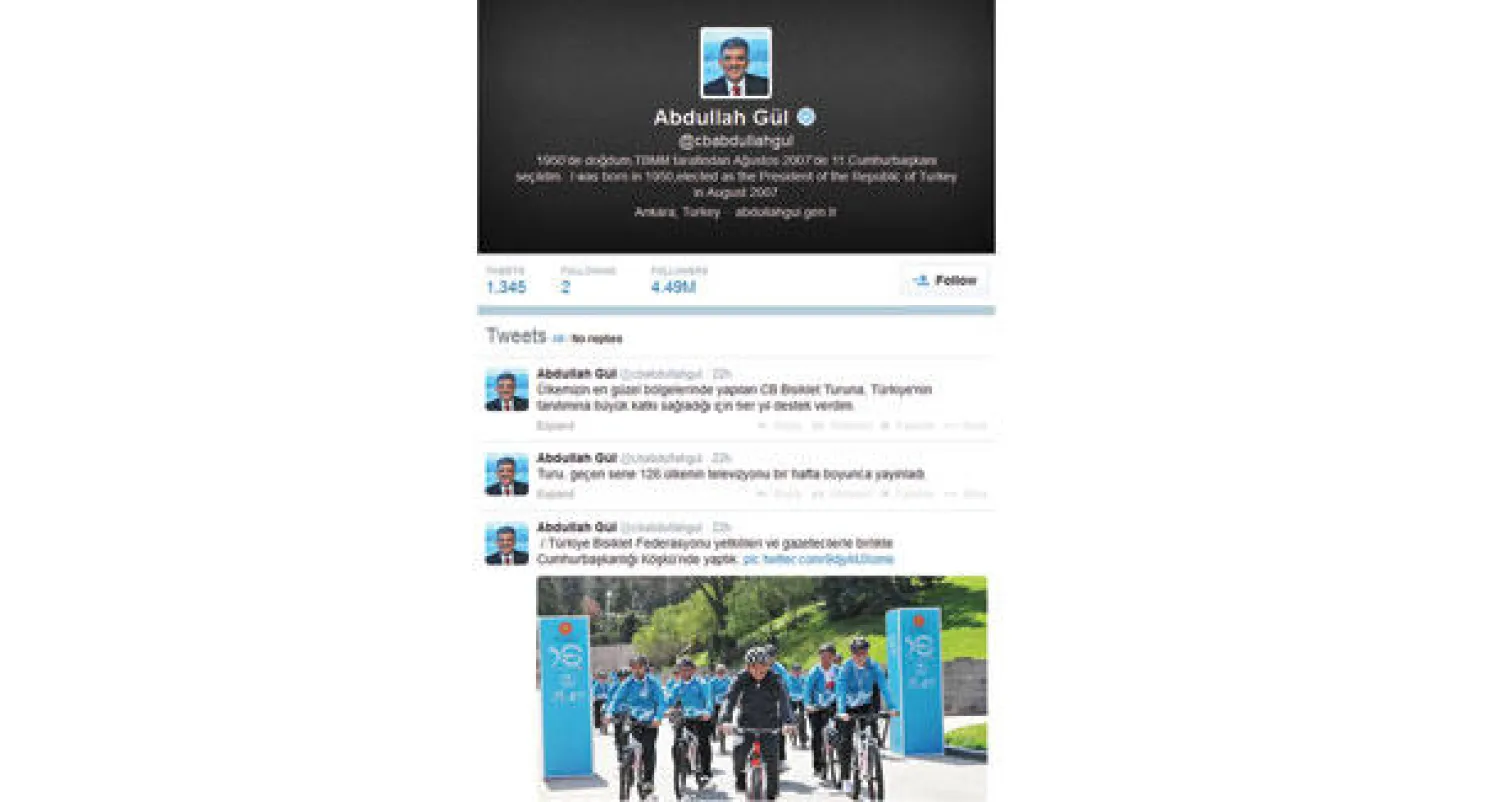 الرئيس التركي غل مازال «يغرد» رغم منع اردوغان لـ «تويتر»