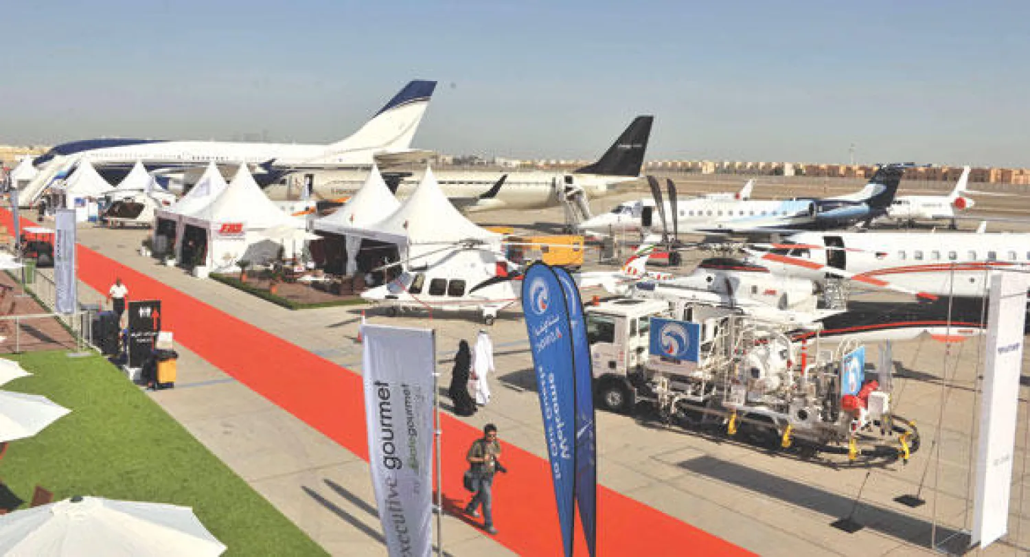 جانب من أحد معارض الطيران الخاص في الإمارات