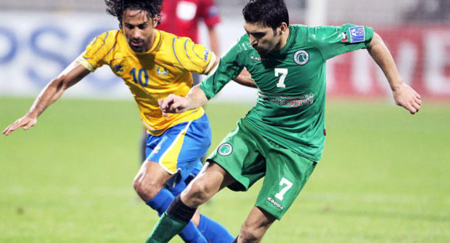 جانب من مباراة الشباب الإماراتي والغرافة القطري