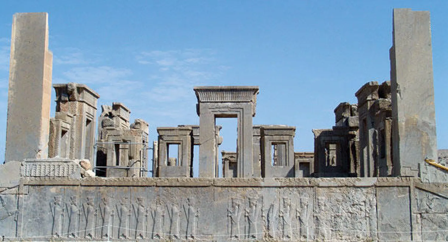 تخت جمشيد أو «برسبوليس» شمال شرقي مدينة شيراز في محافظة فارس في إيران