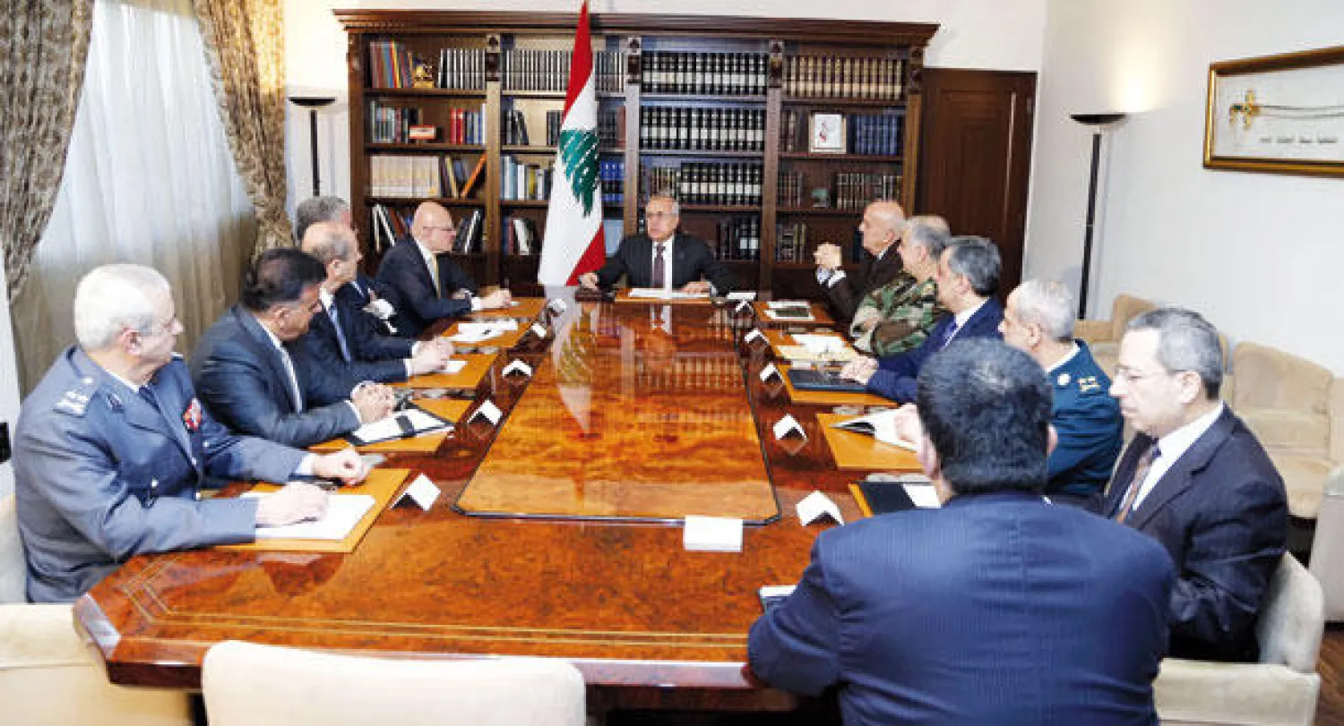 الرئيس ميشال سليمان يرأس اجتماعا أمنيا أمس (دالاتي ونهرا)