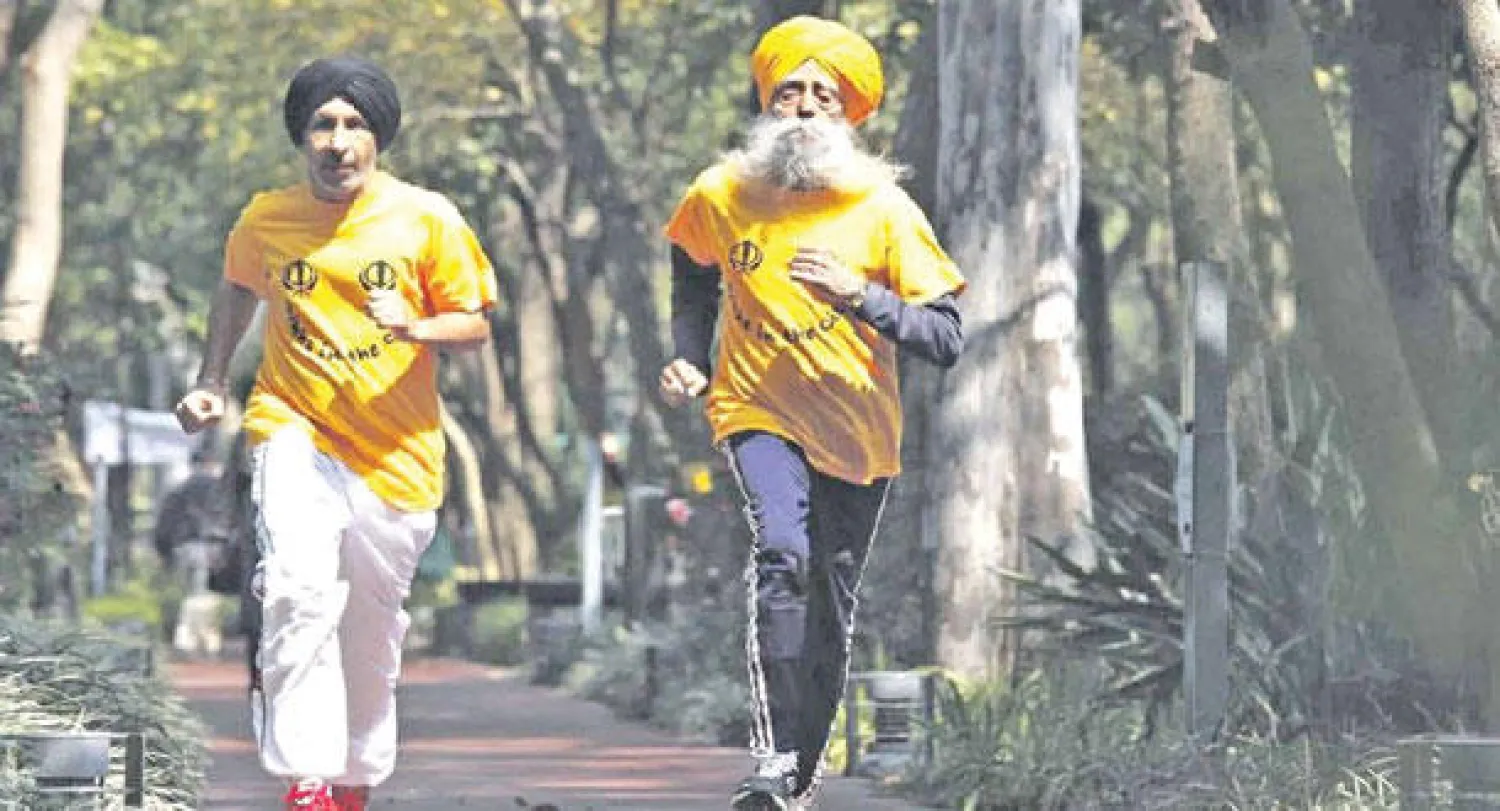 سينغ خلال أحد السباقات التي كان يشارك فيها