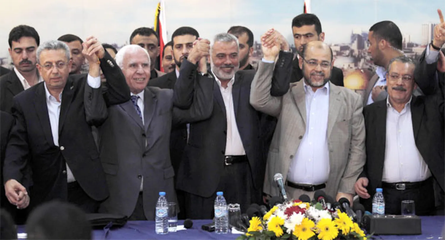 هنية يعلن انتهاء الانقسام الفلسطيني