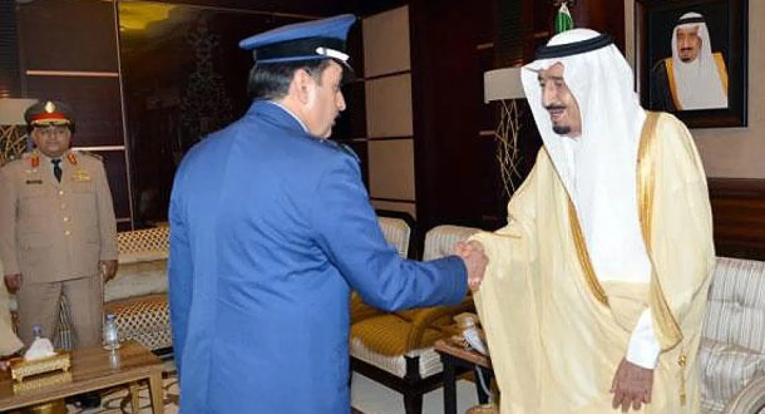 ولي العهد لدى استقباله الضباط برتب لواء المحالين للتقاعد في القوات المسلحة 