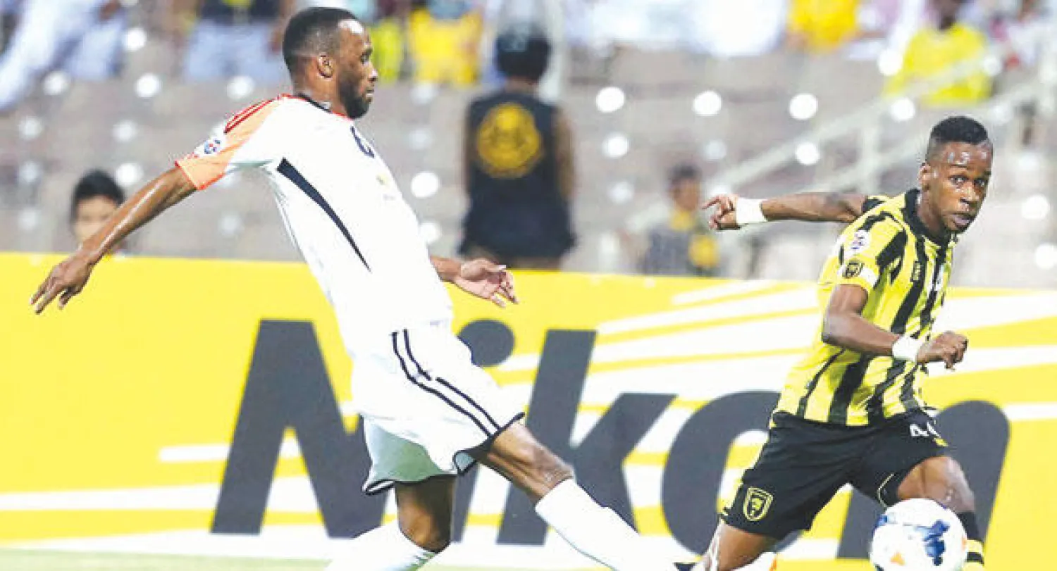 من مباراة الاتحاد والشباب في ذهاب دور الـ16 الآسيوي (تصوير: عدنان مهدلي)