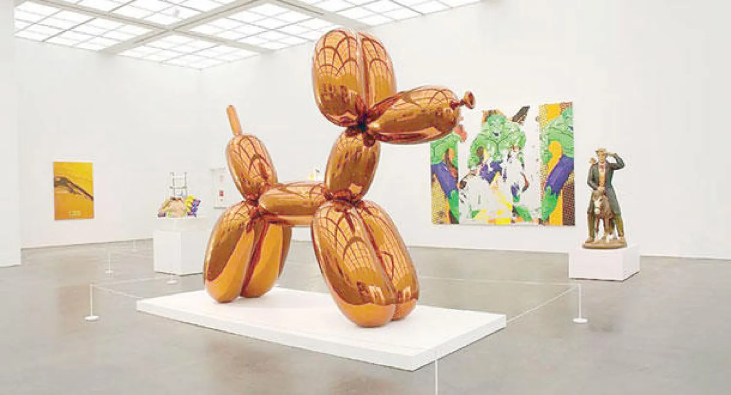 أحد اعمال جيف كونز