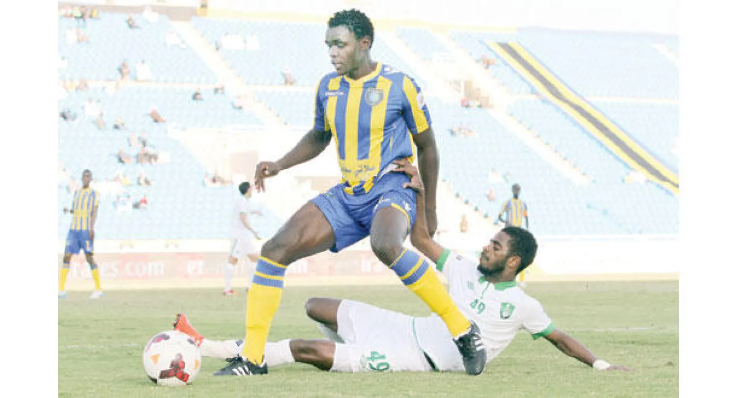 ديفيد أوتشنج خلال إحدى مباريات التعاون في الدوري السعودي