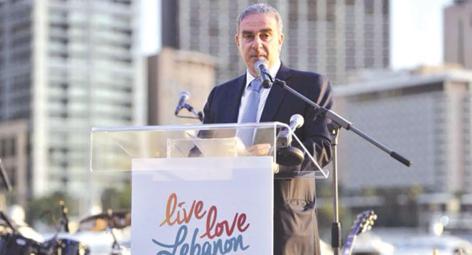 وزير السياحة اللبناني ميشال فرعون ({الشرق الأوسط})