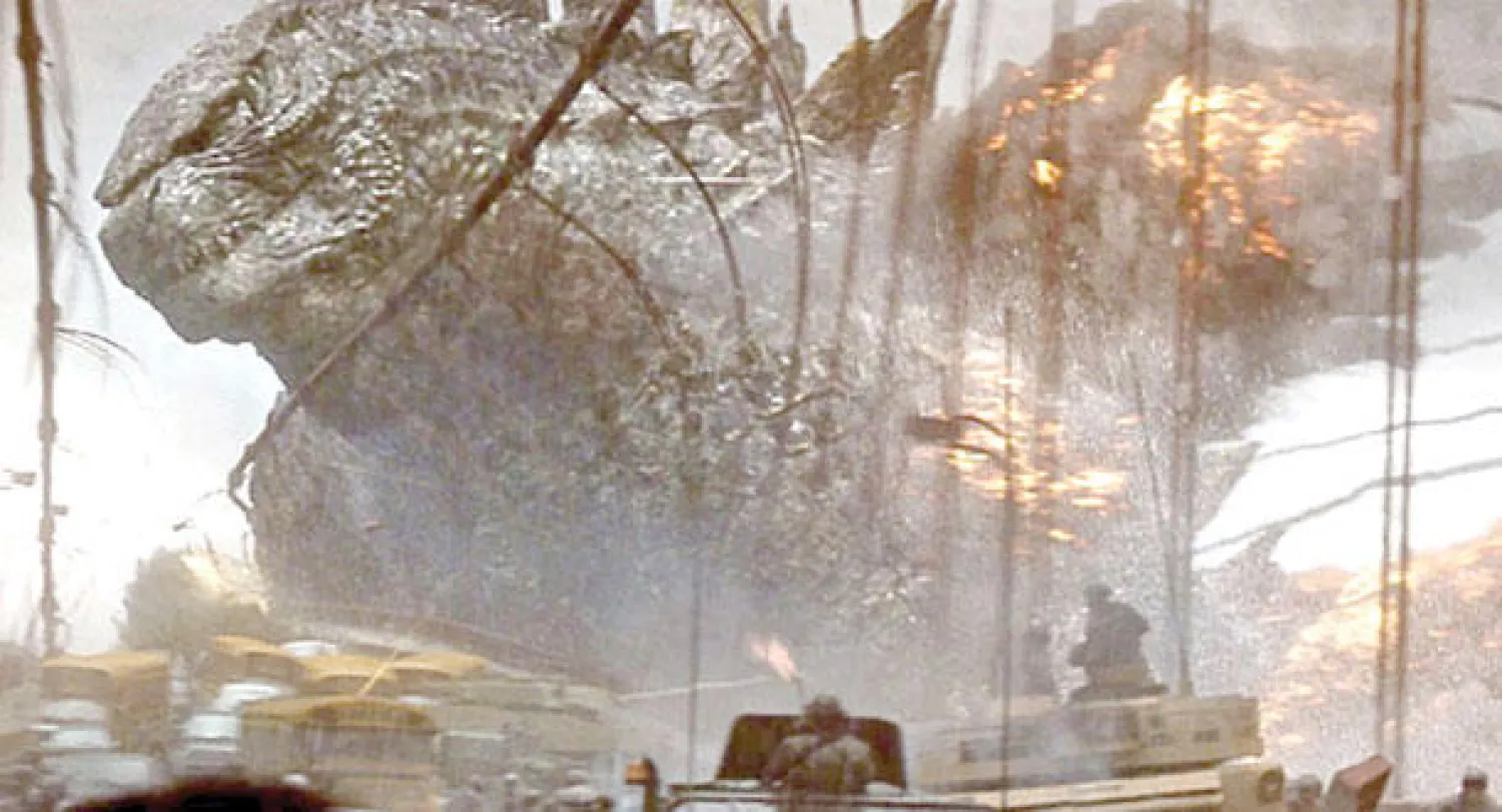 الوحش «غودزيلا» نجم الاسبوع وتفوق على الأفلام الأخرى