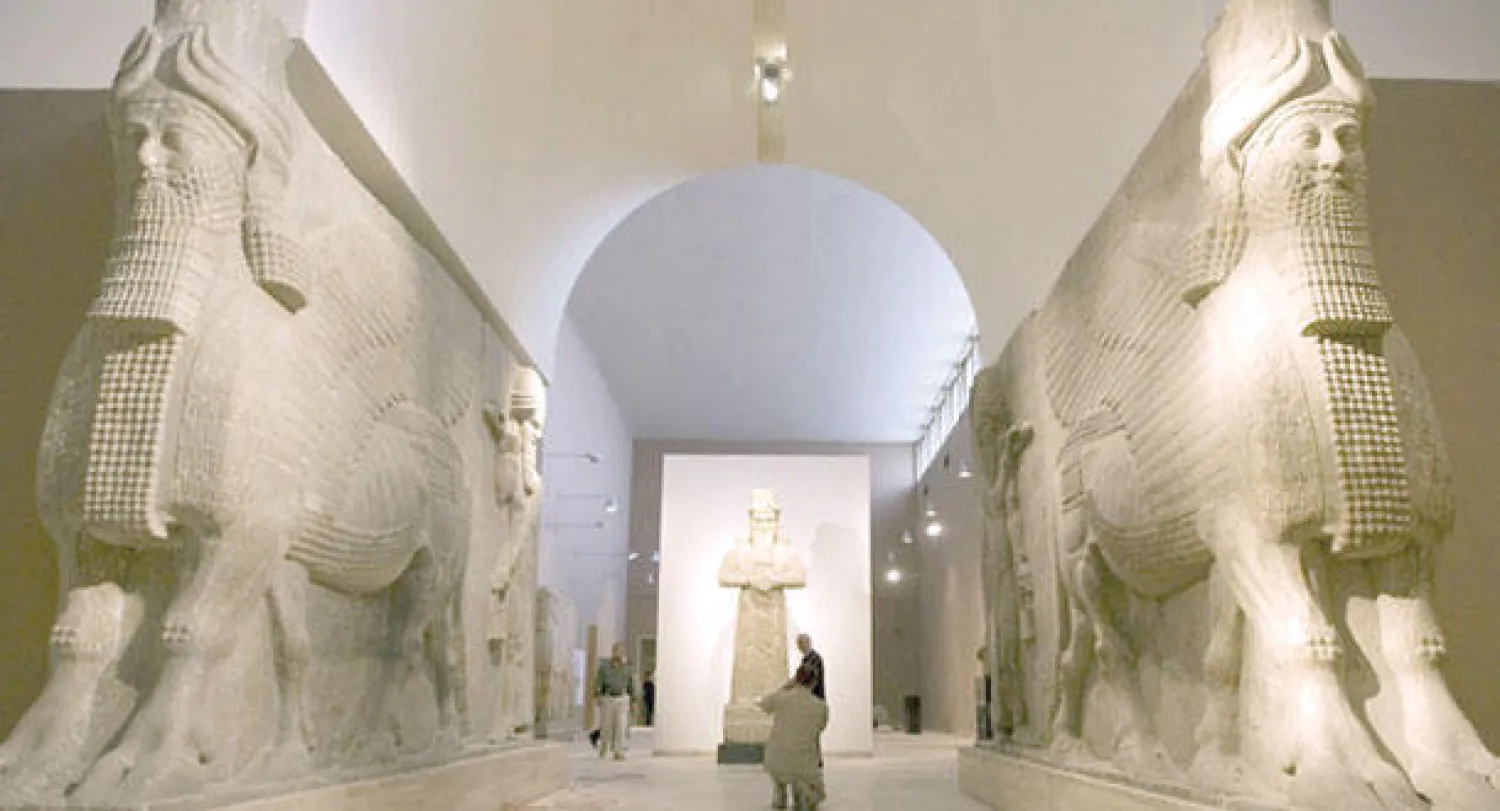 إحدى قاعات المتحف الوطني العراقي ({الشرق الأوسط})