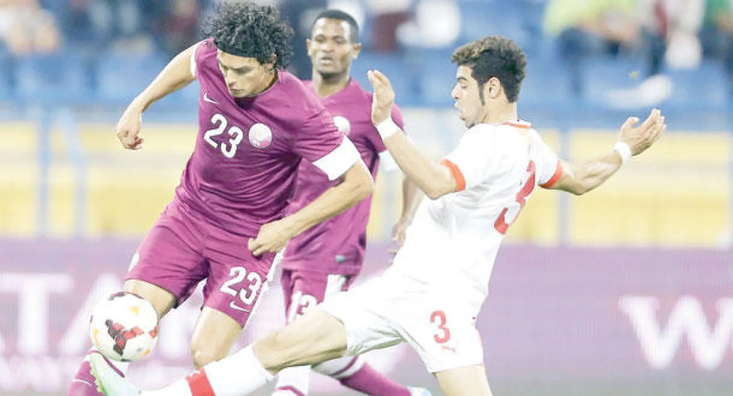 جانب من مباراة سابقة لقطر