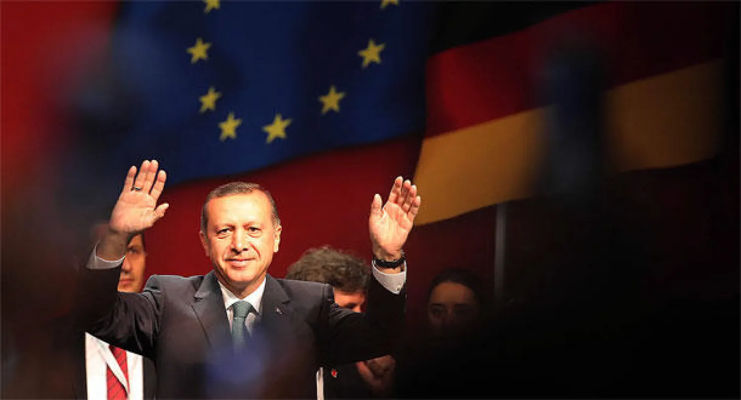 آلاف المتظاهرين ضد زيارة إردوغان إلى ألمانيا