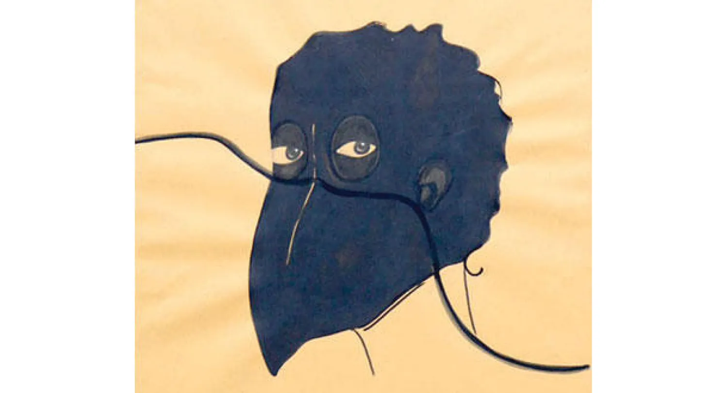 لوحة نملة بملامح امرأة