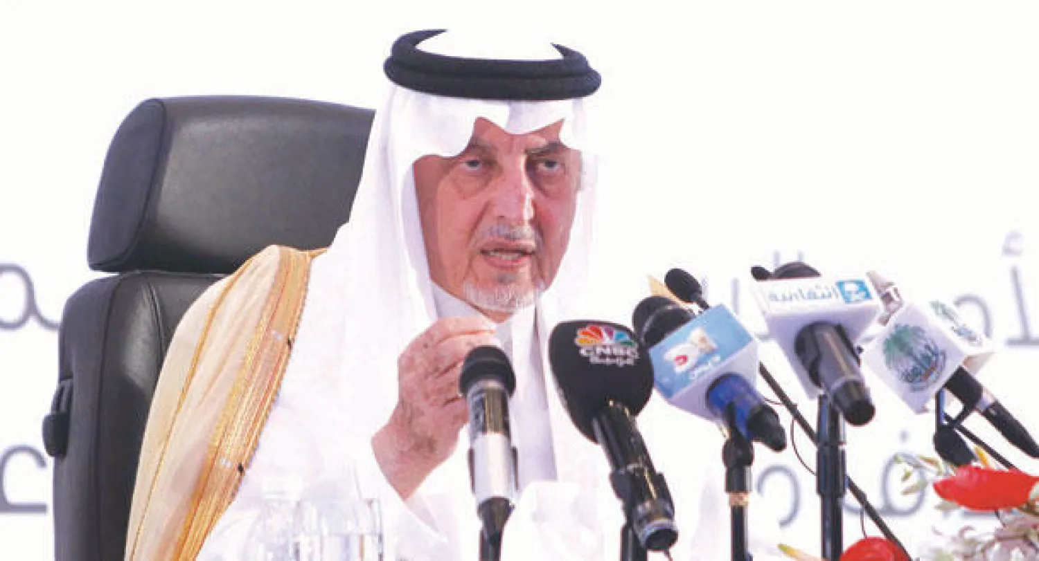 وزير التربية والتعليم خلال المؤتمر الصحافي في جدة أمس (تصوير: عبد الله آل محسن)