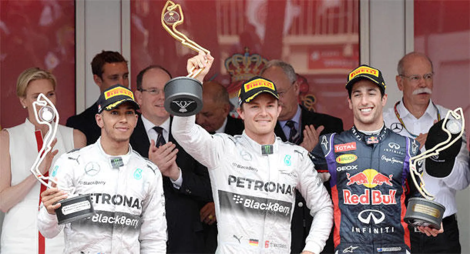 الألماني روزبرغ يفوز بجائزة موناكو الكبرى للعام الثاني على التوالي