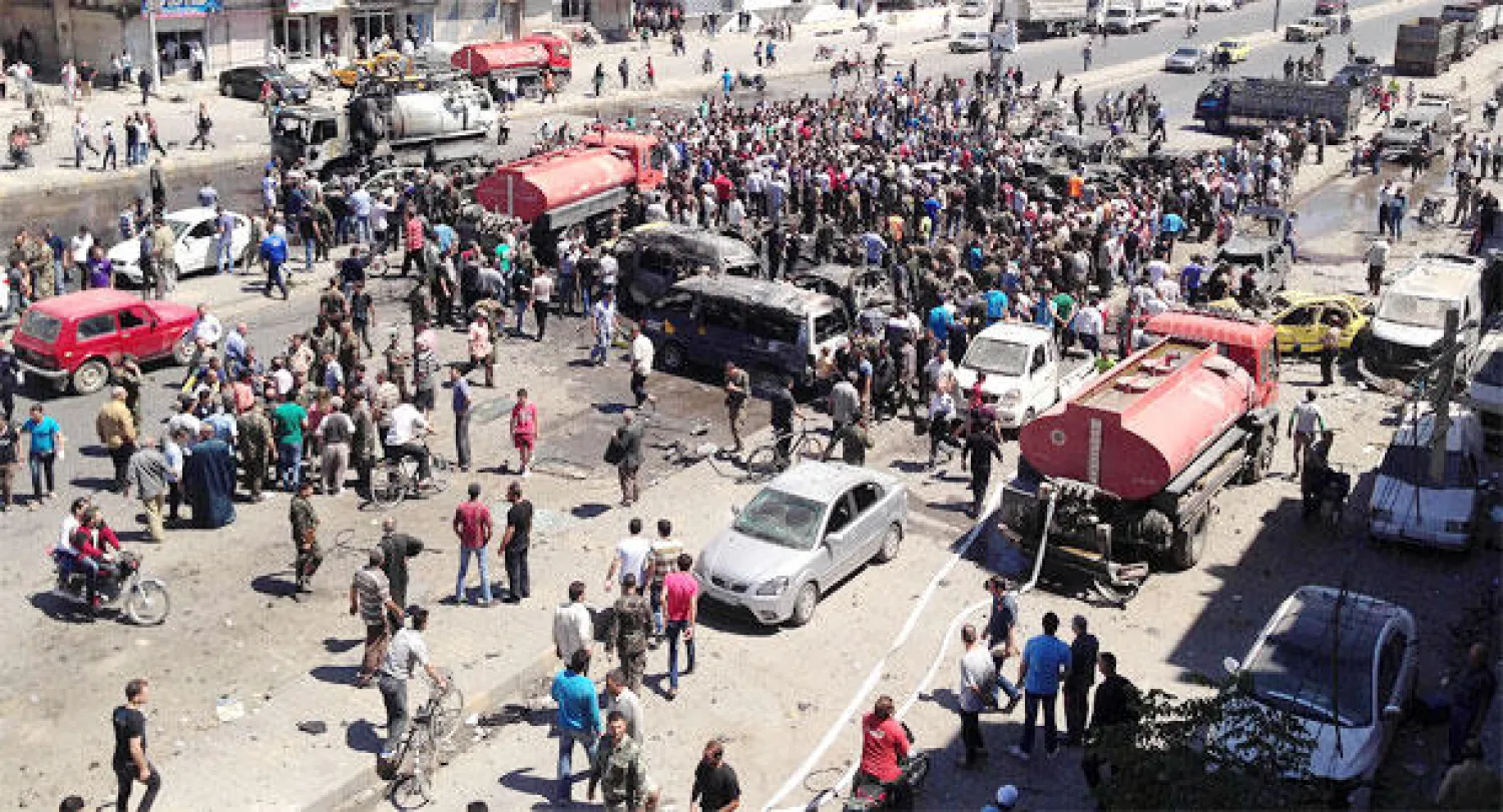 انفجار مفخخة يقتل عشرة ويصيب عشرين في حمص