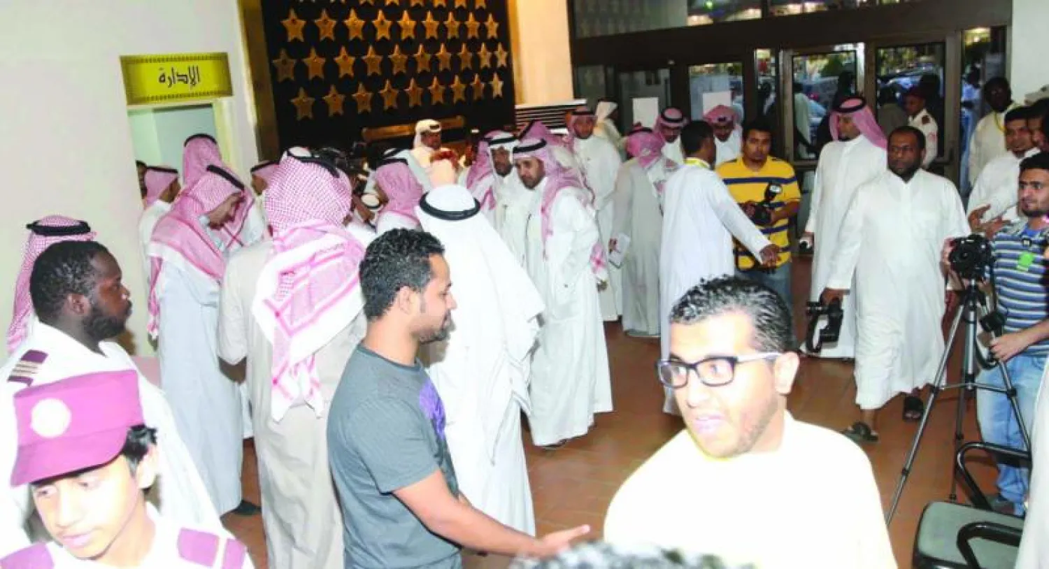 جانب من انتخابات أعضاء مجلس الإدارة الاتحادية أول من أمس