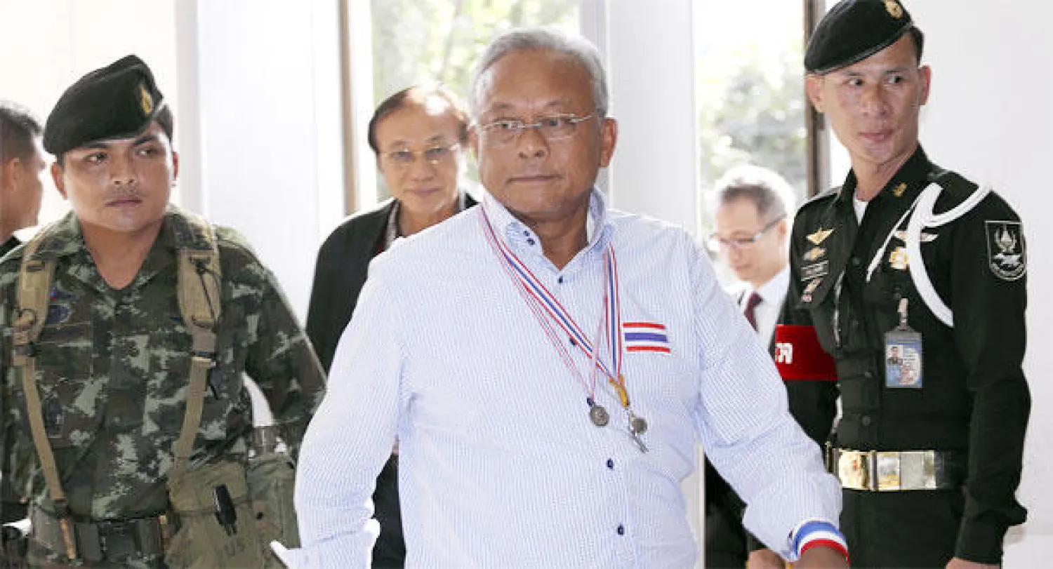 زعيم المتظاهرين ضد الحكومة في تايلاند سوثيب ثاوغسوبان