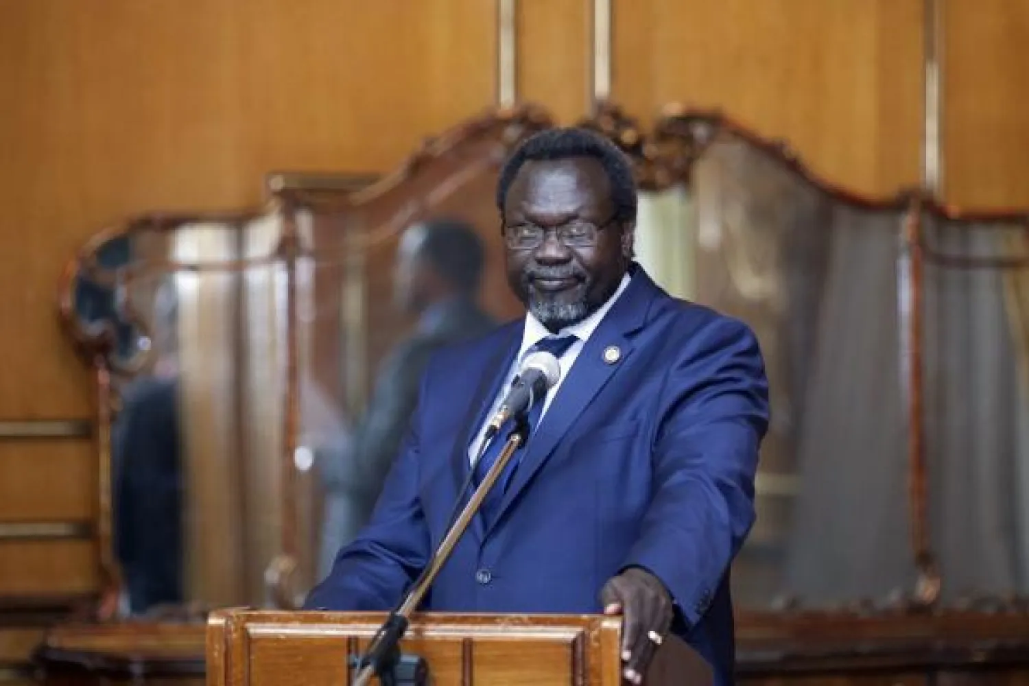 رياك مشار زعيم متمردي جنوب السودان 