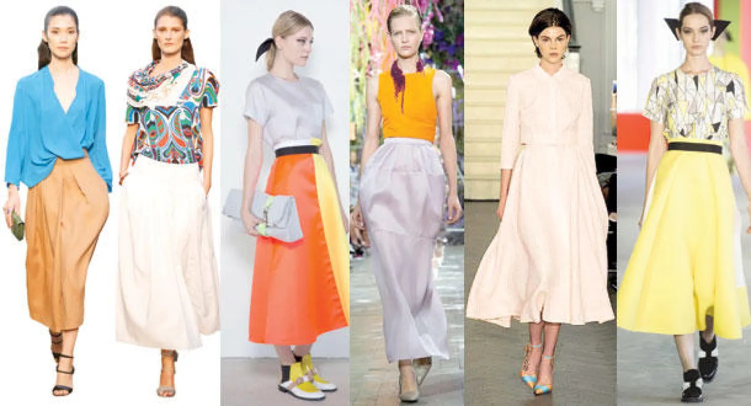 من عرض روكساندا إلينشيك  -  من عرض إيميليا ويكستيد لربيع وصيف 2014  -  من عرض ديور لربيع وصيف 2014  -  من عرض روكساندا إلينشيك  -  من عرض هيرميس لربيع وصيف 2014