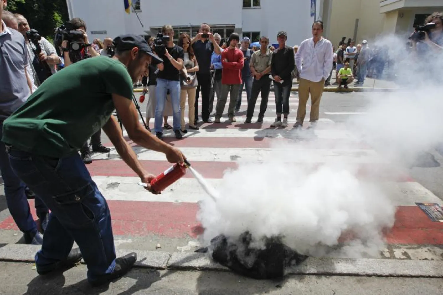 احتشاد بـ«دونيتسك» لعمال مناجم الفحم تأييدا لموالي روسيا