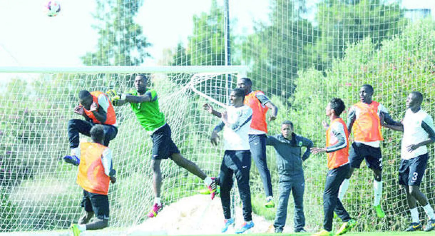 من تدريبات المنتخب السعودي في معسكر إسبانيا