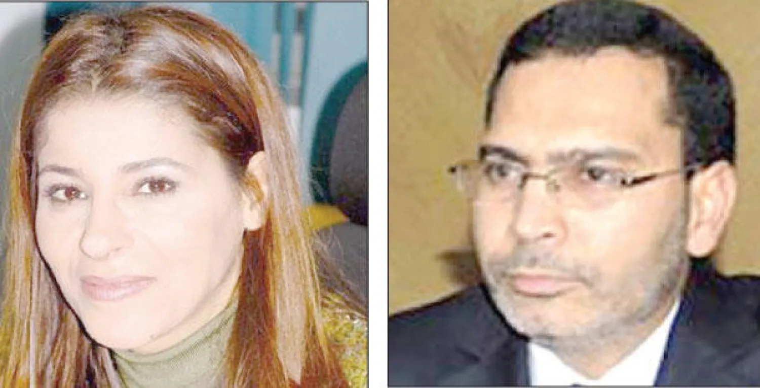 مصطفي الخلفي وزير الإعلام المغربي  و  سميرة سيطايل مديرة قسم الأخبار بالقناة الثانية