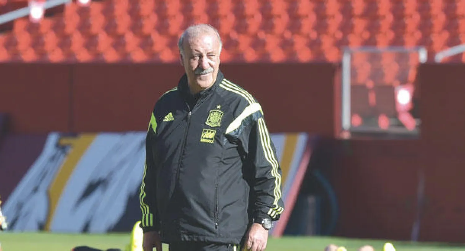 الإسباني دل بوسكي صاحب السجل الأفضل بين مدربي منتخبات المونديال (أ.ف.ب)