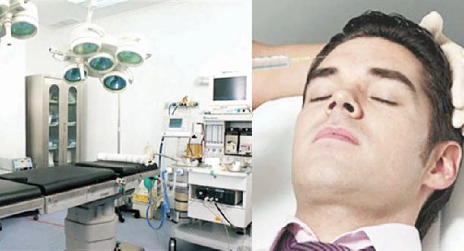 الرجال ينافسون النساء في عمليات التجميل  -  إحدى غرف عمليات التجميل (للرجال) في لبنان