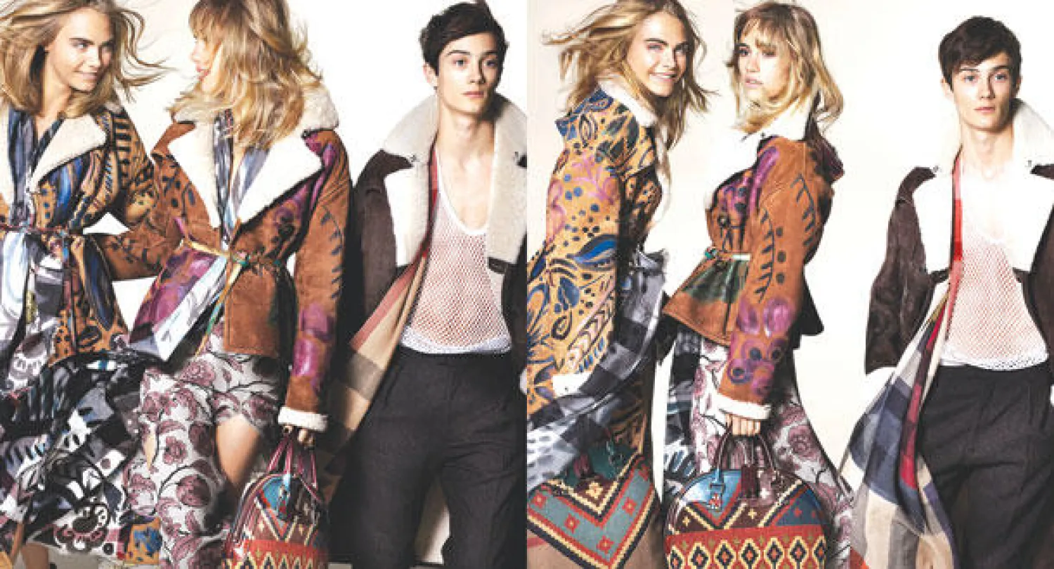 كارا دليفين وسوكي ووترهاوس وأولي غرين في حملة خريف وشتاء 2014